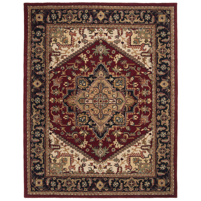 Astoria Grand Balthrop Oriental Handmade Tufted Wool Area Rug & Reviews Wayfair